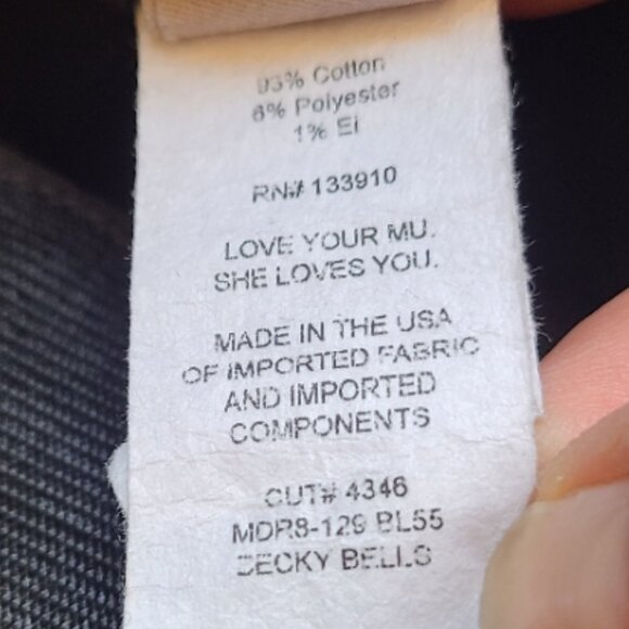 SHOW ME YOUR MUMU BLUE BECKY BELLS PULL ON FLARE JEAN JEGGING HIGH RISE XS Short - Picture 9 of 9